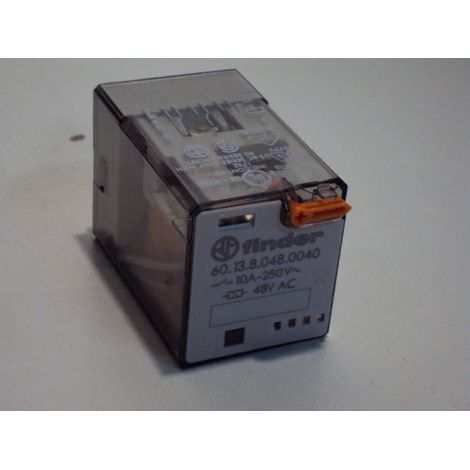 Finder 60.13.8.048.0040 Relais enfichable 48 V/AC 10 A 3 inverseurs (RT) 1 pc(s) Y529733 (1/3)