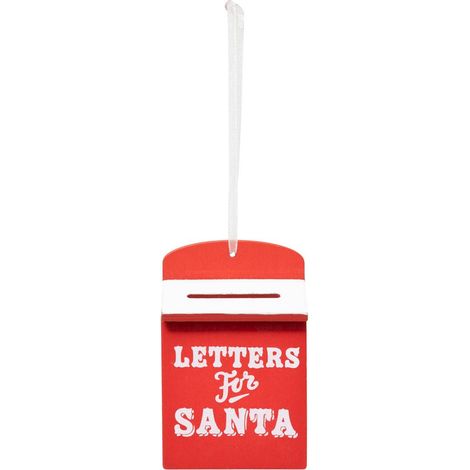 Weihnachtsmotiv Briefkasten aus Holz 9cm rot - Atmosphera créateur d'intérieur