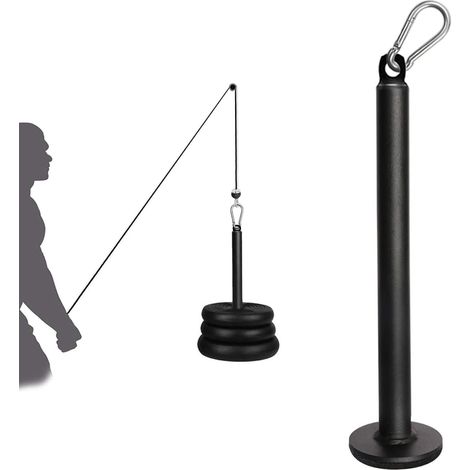 Stylo de charge pour plaque de poids de fitness - 25 mm - Câble de traction - Lifting - Plaque de poids - Broche de charge - Accessoire pour disques d'haltères de 30 mm et 50 mm - Pour la (1/5)