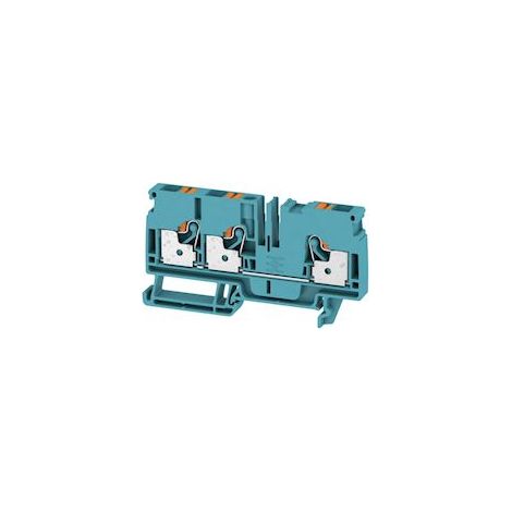 bloc de jonction de passage - a3c - 6 mm - bleu - weidmuller 1991830000