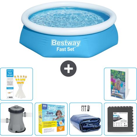Bestway Piscina Bestway Fast Set Rotonda - 244x61 cm - 7-pezzi  S285
