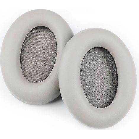 Coussinets d'oreille de rechange pour casque sans fil Sony WH-1000XM3 - Similicuir gris et or