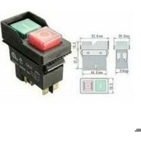 Interrupteur Marche Arret - Pour Betonniere Electrique - 250 V 16 A - 5 Broches - 50000 Cycles (1/4)