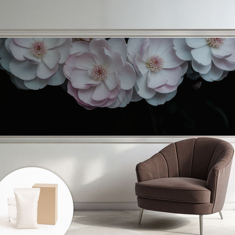 Carta Da Parati Non Tessuto - Di Alta Qualità Per Il Soggiorno La Cucina - Tendenze Moderne - Vlies Ecologico Un bouquet delicato 250x104 cm (1/5)