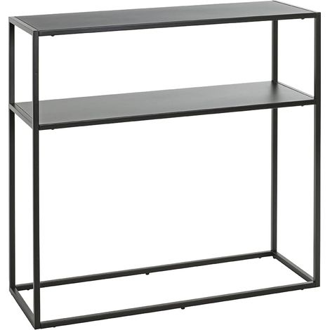 étagère Noir, métal - Dim.: L 80 cm x H 80 cm x P 30 cm, Style: Modern (1/5)