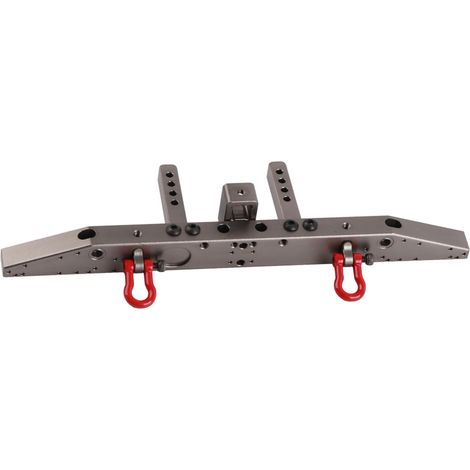 Pare-chocs arrière anti-collision en aluminium pour voiture RC Crawler Traxxas TRX-4 (Gris Titane) (1/5)