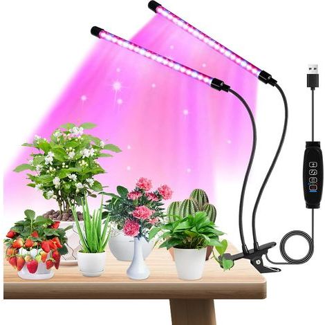 Lampada per piante, luce LED per la crescita con 3 modalità di illuminazione, luce per la crescita di piante da interno regolabile a 360° per fiori e piante (1/5)