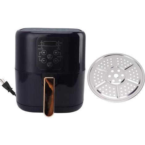 Friteuse de cuisine 6,8L grande capacité, 2400W puissant, écran LCD, chaleur circulante 360°, friteuse à air, prise US 110V (1/5)