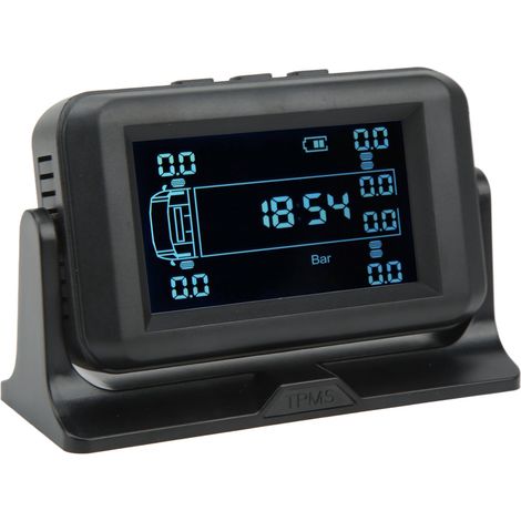 Système de surveillance de la pression des pneus sans fil à 6 roues, DC 5V, étanche IP67, alarme de pression haute/basse, système de surveillance de la pression des pneus à énergie solaire 8 bars, con (1/5)