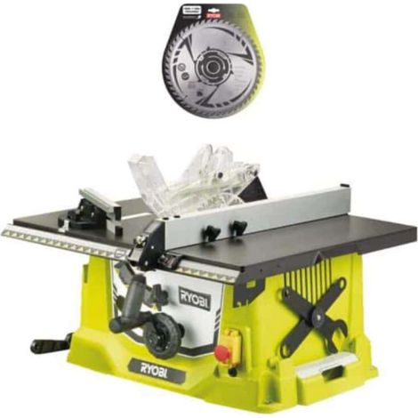 Pack RYOBI Electric Table Saw 1800W 254mm RTS188-G - Lama in metallo duro per troncatrice 254mm SB254T48A1 (1/5)