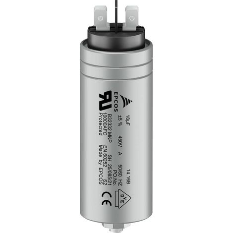 TDK B32332I6406J081 1 pc(s) Condensateur à film MKP à enficher 40 µF 450 V/AC 5 % (Ø x L) 40 mm x 103 mm (1/2)