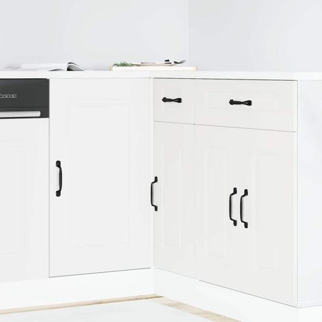 vidaXL Kitchen Base Cabinet "Kalmar" White Engineered Wood (1/5)
