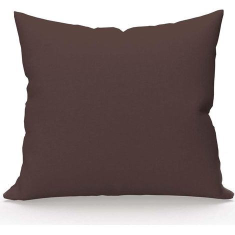 Taie d'oreiller, Coton 57 Fils, Brun, 63x63 cm (1/5)