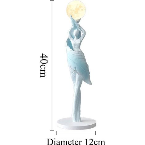 (Bleu clair) Figurine décorative esthétique et créative - Sculpture d'intérieur moderne (1/5)