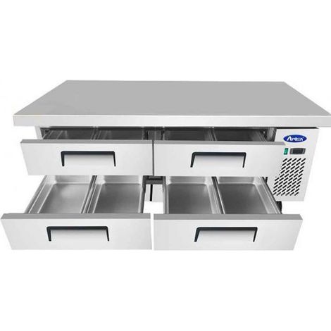 Soubassement Réfrigéré Positif 4 Tiroirs 340 L - L 1840 à 1930 mm - Atosa (1/4)
