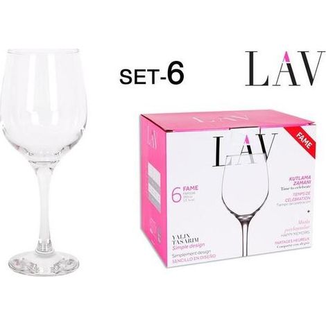39,5 cls copa reforzada vino - agua 395 cc fame lav - caja 6 unidades