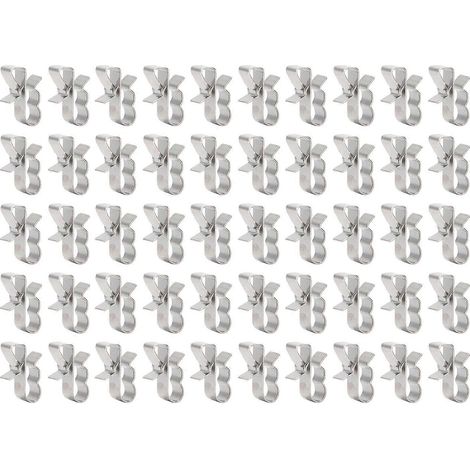 Kit de 50 clips de fixation pour câbles photovoltaïques (PV) (1/4)