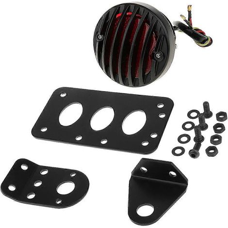 Support de plaque d'immatriculation latérale pour feu arrière de moto Harley (1/5)