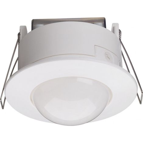Hager – Détecteur de mouvement infrarouge 360° semi-encastré au plafond – Économie d'énergie – Réglages temporisation et luminosité – Pour espaces professionnels