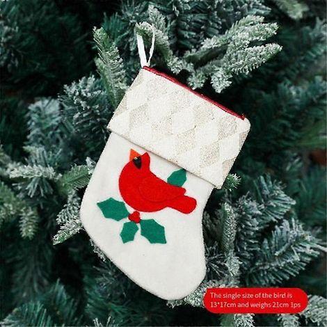 Chaussette de Noël, sapin de Noël, pendentif chaussette, sac à bonbons de Noël, chaussettes de Noël à suspendre, chaussette de Noël à motifs de dessins animés (1/5)