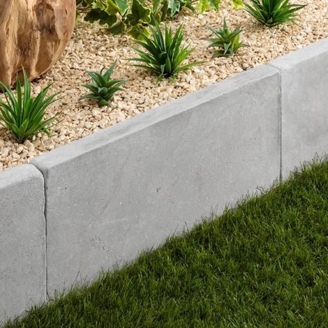 Bordure de jardin Pierre de l'Atlas Gris 61x33x5 cm (à l'unité) - RO'MA NATURE