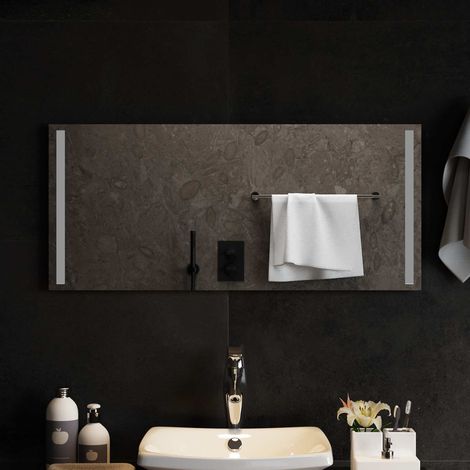 Teenpull – LED-Badezimmerspiegel Transparent 90 x 40 cm Gehärtetes Glas (1/5)