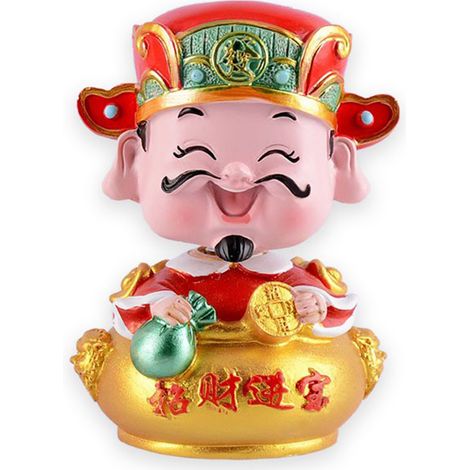 Dekorativer Glücksbaum [Nummer 537] aus rotem Harz mit verziertem Geldbeutel (verschiedene Größen) – Feng Shui Glücksbringer (1/5)