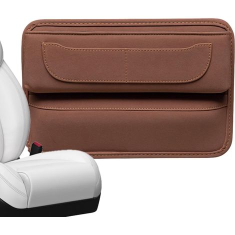 Boîte de rangement pour siège de voiture - Extension de rangement - Avec trou de chargement pour console de véhicule - Poche latérale - Pour smartphones, lunettes, clés, accoudoirs, petits objets (1/5)