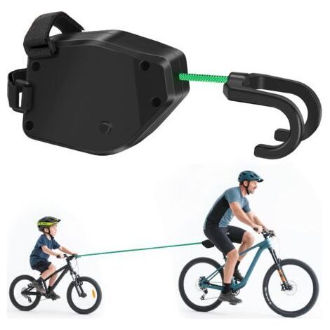 BUNTHAUS Barre de remorquage pour vélo, corde de remorquage rétractable de 2,5 m, corde de remorquage pour vélo enfant, convient aux VTT et aux vélos pour enfants (1/5)