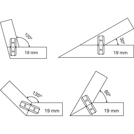 Lamello – Clamex P-14 lot de 80 paires pour assemblage démontable – Fixation P-System sans outil – Compatible panneaux 16mm – 145334