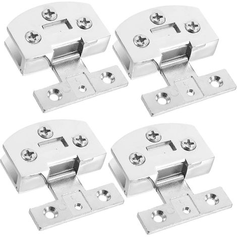 Charnières de porte en acier ORFOFE (lot de 4) pour verre, robustes et stables. (1/5)