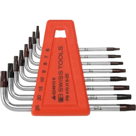 PB Swiss Tools Winkelschraubendreher-Satz, für TX, verchromt, 8-teilig (1/2)