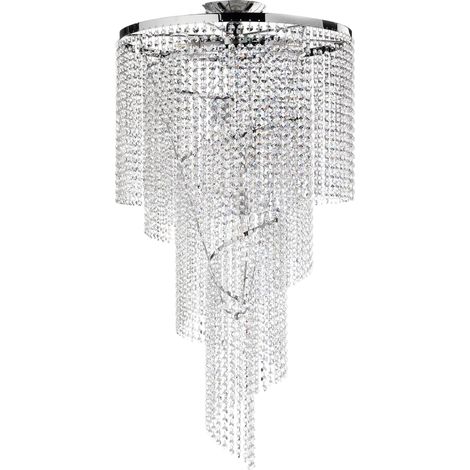Hélices Lustre/plafonnier de plafond Diam 45 cm chrome (1/2)