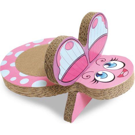 Griffoir en carton Butterfly Dora pour chats