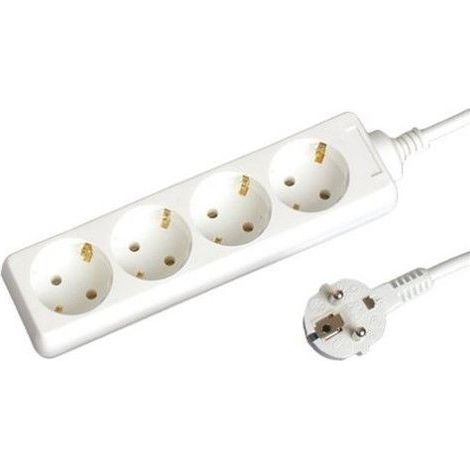 Base multipla 4 spine 1,5m di cavo 3x1mm bianco GSC 0000002