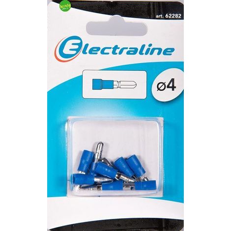 Capicorda cilindrico Electraline femmina 4-6mm 10pz blu (1/2)