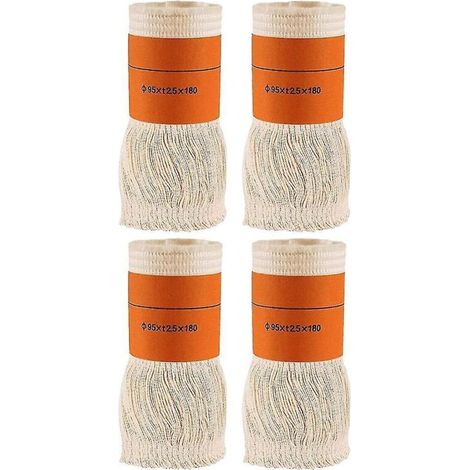 Lot de 4 mèches pour poêle à pétrole pour usage intérieur, mèches pour chauffage au pétrole, remplacement W