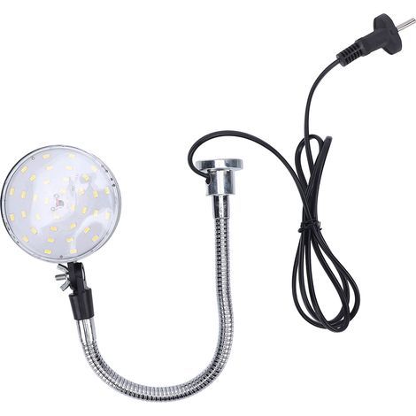 Lumière LED pour Machine, 30cm, Flexible, col de cygne, Base magnétique, travail pour tour, établi, atelier, éclairage industriel, prise ue (1/5)