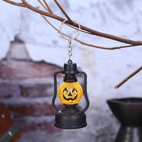 Totenkopfförmige LED-Laterne für Halloween, Vintage-Hängelaterne für Halloween-Partydekoration, 2 Stück (1/4)