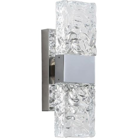 Applique Murale En Cristal Nordique - Applique Murale LED Argentée Moderne, Pour Salon Chambre Cuisine Couloir Éclairage Intérieur (LumièRe à 3 Couleurs) (1/5)