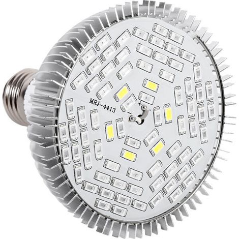1pc 50W spectre complet E27 LED plantes poussent des lampes lumière de croissance horticole pour jardin 78 LED s