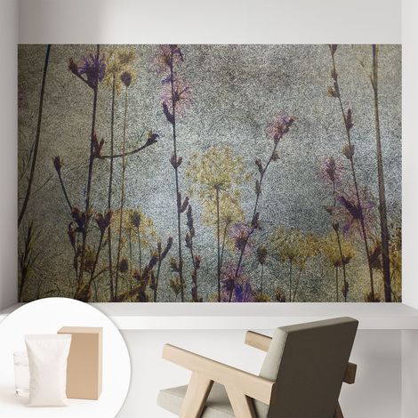 Carta Da Parati Non Tessuto - Di Alta Qualità Per Il Soggiorno La Cucina - Tendenze Moderne - Vlies Ecologico Fiori selvatici 104x70 cm (1/5)