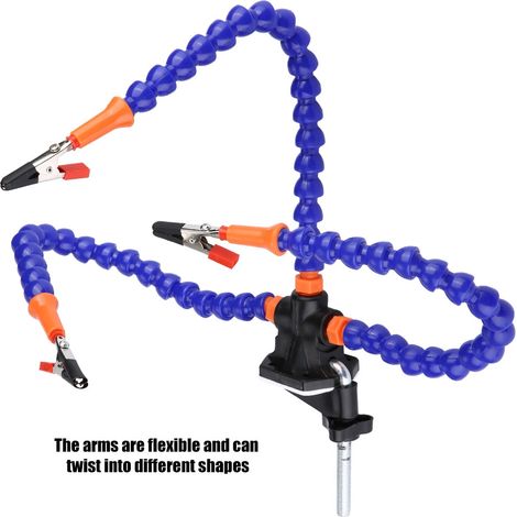 Station de soudure 3 bras flexible pour modélisme FPV et électronique - Ventilateur intégré