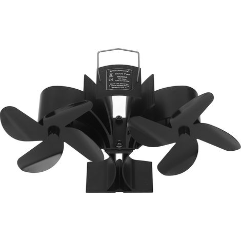 8 Lames Ventilateur de Poêle à Bois Auto-Start Sans Électricité Écologique pour Cheminée, Diffusion de Chaleur Efficace (1/5)