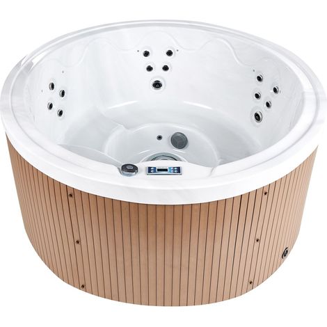 Outdoor Whirlwanne mit LED MARFIL Braun