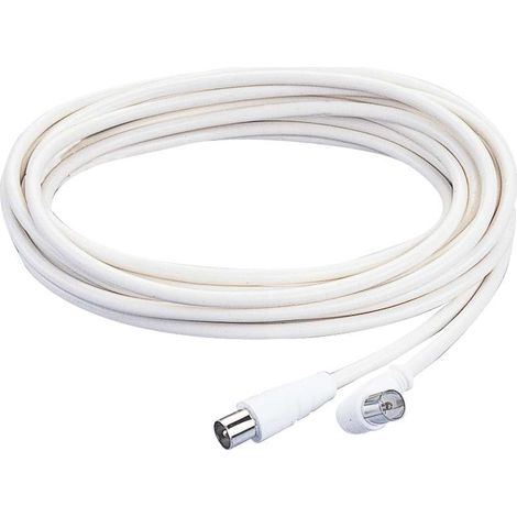 5M CAVO COLLEGAMENTO ANTENNA TV BIANCO (1/3)