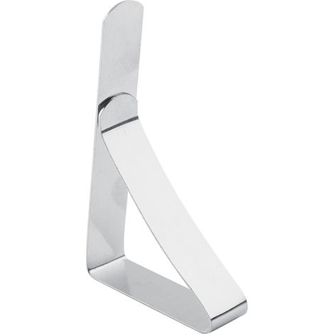 Pinces à nappe en acier inoxydable, support de tissu pour couverture de Table, argent (1/5)