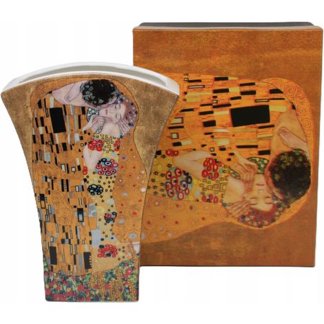 Vaso in porcellana in confezione regalo, splendida collezione Klimt Kiss (1/5)