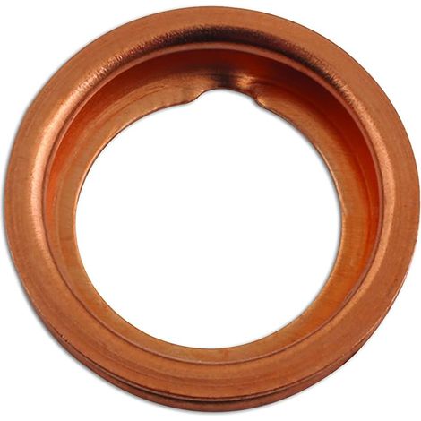 atelier consommables 31724 d'huile avec rondelle de cuivre, 12 x 17 x 2 mm-Lot de 50 (1/2)