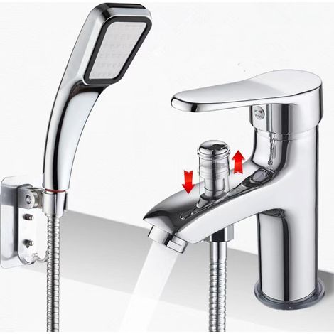 Duscharmatur, Doppelhahn für Warm- und Kaltwasser, Einlochmontage, Metalllegierung Waschbecken mit Doppelhahn für Kaltwasser. – AquaForge